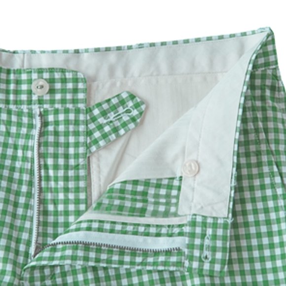 NEW Polo Ralph Lauren Gingham Shorts! Green & White Check  Suffield Style Cotton - Picture 3 of 4